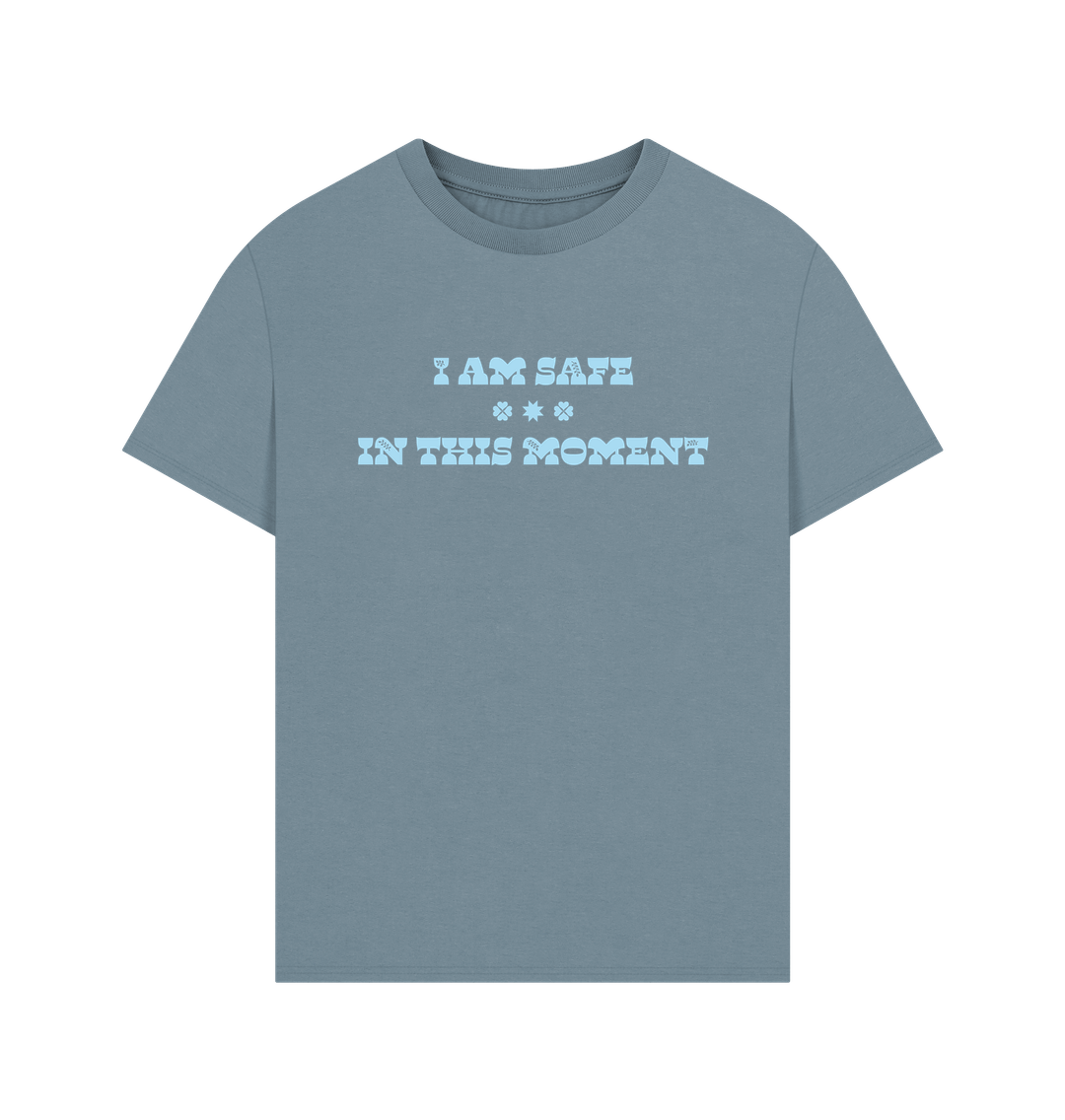 Stone Blue Printed T-shirt