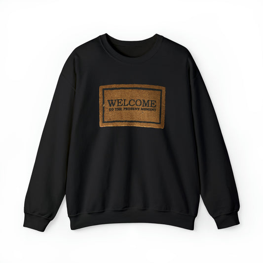 Welcome to the Present Moment Mat - Unisex Heavy Blend™ Crewneck Sweatshirt