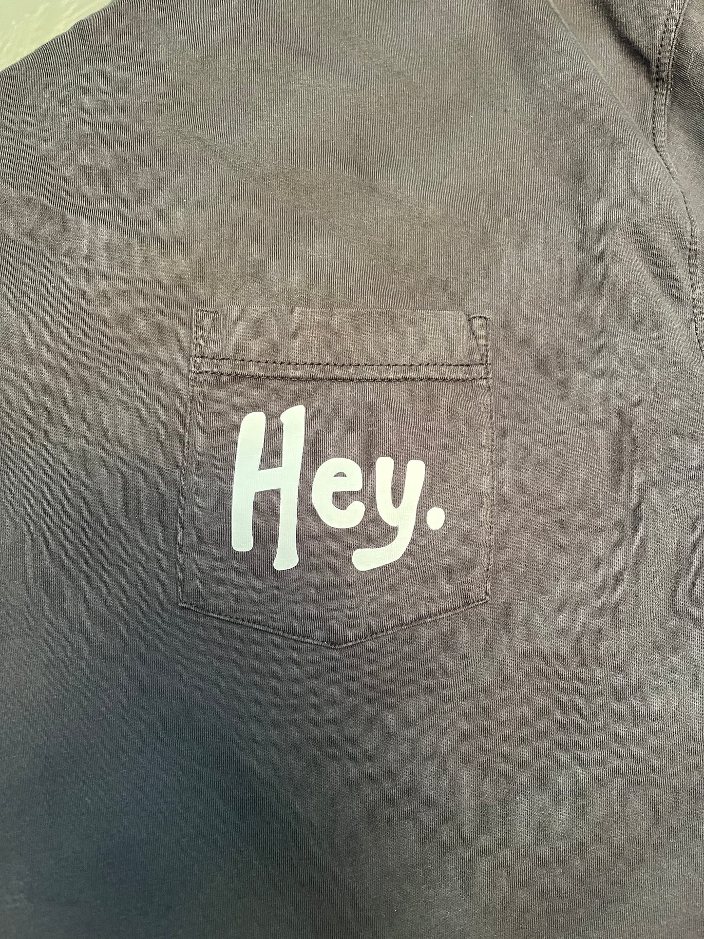 Hey. Classic Pocket. —[Garment Dye Pocket T Shirt]